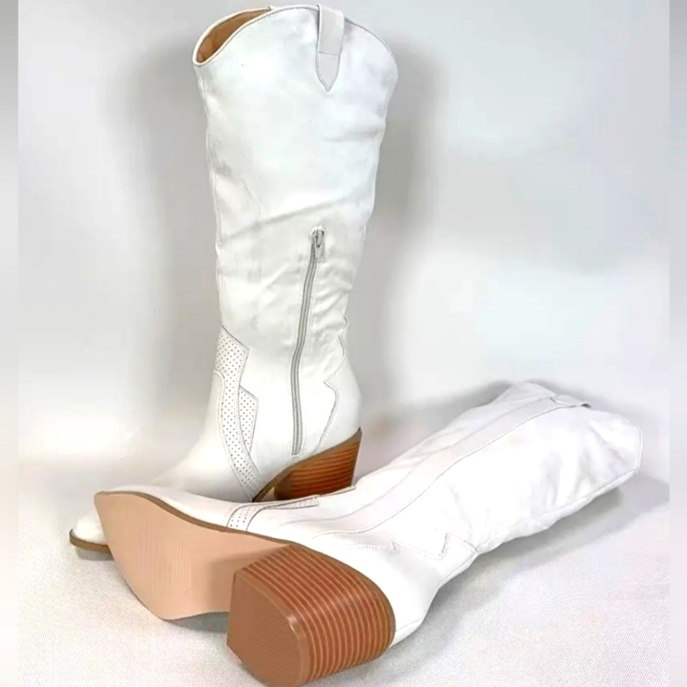 Western Knee-High Boots Sz 9 - Picture 2 of 4
